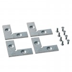 CORNER JOINTS SET FOR ALUMINUM FRAME 20x20 (4 CORNERS + 8 SCREWS)